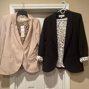 Daniel Rainn 2 Womens Blazer Lot Black Tan